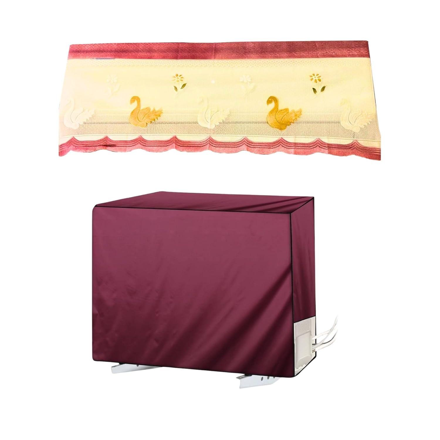 Indoor Peach & Maroon Outdoor